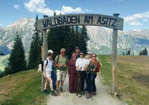Gemeinsam auf Wanderung