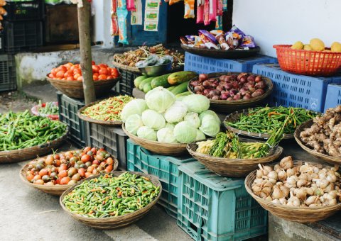Dorfmarkt in Bhutan