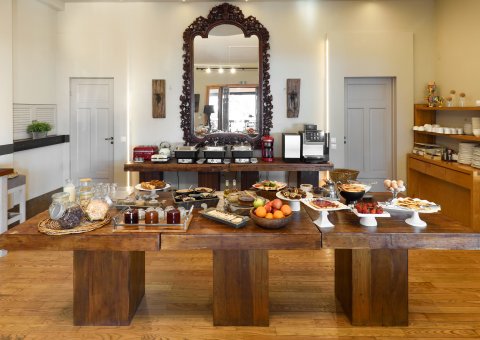 Das frische Frühstücksbuffet