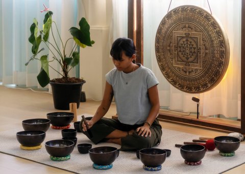 Achtsame Momente beim Sound Healing