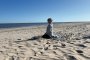Zur inneren Balance am Strand finden